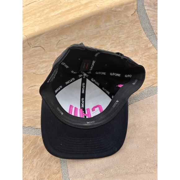 G/FORE CHIL Chileno Bay Golf Club Hat Black/Pink Snapback Flexfit - Picture 2 of 4